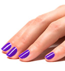 Display Box Of  12 Water Based Peel Off Purple Nail Polishes 8 Ml