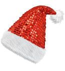 Hat Santa Claus Plush & Sequin Red