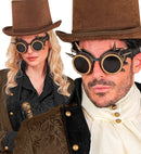 Goggles Steampunk Spiked Antique Gold