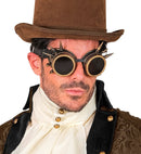 Goggles Steampunk Spiked Antique Gold