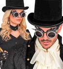 Goggles Steampunk Spiked Antique Silver