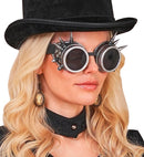 Goggles Steampunk Spiked Antique Silver