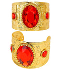 Bracelet Gold With Gemstone Ruby