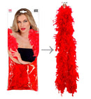 Red Feather Boa - 1,80 M - 80 G
