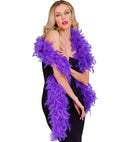 Purple Feather Boa - 1,80 M - 80 G