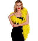 Yellow Feather Boa - 1,80 M - 80 G