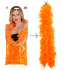 Orange Feather Boa - 1,80 M - 80 G
