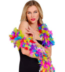 Multicolor Feather Boa - 1,80 M - 80 G