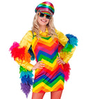 Rainbow Feather Boa - 1,80 M - 80 G
