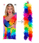 Rainbow Feather Boa - 1,80 M - 80 G