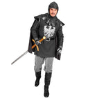 Knight  Coat With Cape, Belt, Hood 