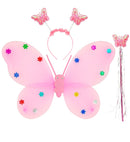 Butterfly Set Pink  Wings, Headpiece, Magic Wand 
