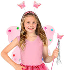 Butterfly Set Pink  Wings, Headpiece, Magic Wand 
