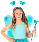 Butterfly Set Azure  Wings, Headpiece, Magic Wand 