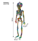 Skeleton Posable Metallic Rainbow 28 Cm