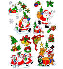 Sets Of Assorted Christmas Windowstickers With Santa Claus 4 Styles Ass.