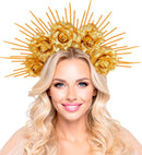 Halo Spiked With Roses Gold