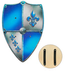 Shield Fleur-De-Lis Wooden 50X32 Cm 