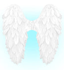 White Foldable Feather Wings 50X50 Cm