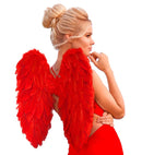 Red Foldable Feather Wings 50X50 Cm