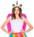 Pink Foldable Feather Wings 50X50 Cm