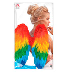 Rainbow Foldable Feather Wings 50X50 Cm