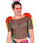 Rainbow Foldable Feather Wings 50X50 Cm