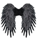 Black Foldable Feather Wings 50X50 Cm
