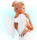 White Foldable Feather Wings 50X50 Cm