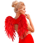 Red Foldable Feather Wings 50X50 Cm