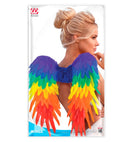 Rainbow Foldable Feather Wings 50X50 Cm