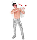 Party Fashion Pants  Silver Sequin Pants 