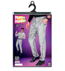 Party Fashion Pants  Silver Sequin Pants 