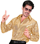 Party Fashion Shirt  Gold Sequin Shirt 