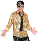 Party Fashion Shirt  Gold Sequin Shirt 