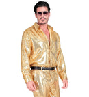 Party Fashion Shirt  Gold Sequin Shirt 