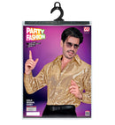 Party Fashion Shirt  Gold Sequin Shirt 