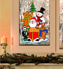 Merry Christmas Santa'S Family Window Sticker 40 Cm