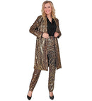 Party Fashion Coat  Animalier Leopard Sequin Coat 