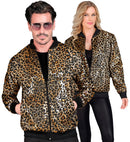 Party Fashion Bomber  Animalier Leopard Sequin Bomber 
