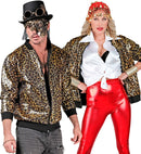 Party Fashion Bomber  Animalier Leopard Sequin Bomber 
