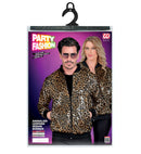 Party Fashion Bomber  Animalier Leopard Sequin Bomber 