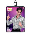 Party Fashion Shirt  Silver Sequin Shirt 