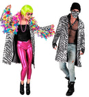 Party Fashion Coat  Animalier Zebra Sequin Coat 