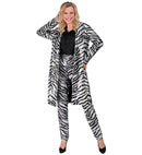 Party Fashion Coat  Animalier Zebra Sequin Coat 