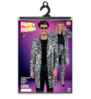 Party Fashion Coat  Animalier Zebra Sequin Coat 
