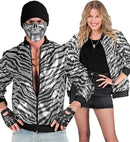 Party Fashion Bomber  Animalier Zebra Sequin Bomber 