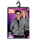 Party Fashion Bomber  Animalier Zebra Sequin Bomber 