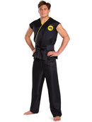 Cobra Kai Classic Costume Adult Black Trousers Top and Belt 1