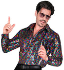 Party Fashion Shirt  Multicolor Sequin Shirt 
